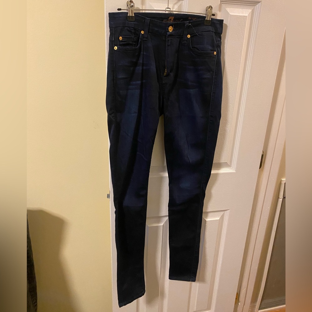7 for all mankind high waist skinny jeans